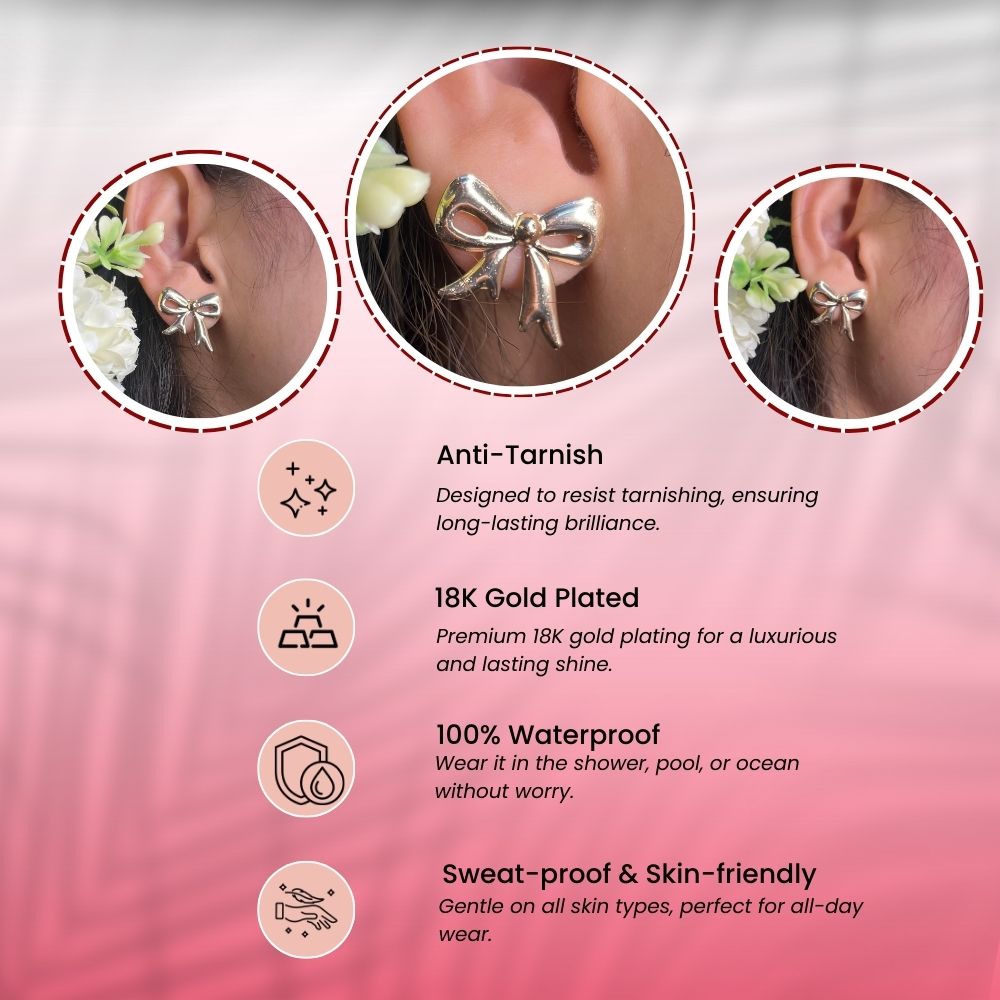 Chunky Bow Earring
